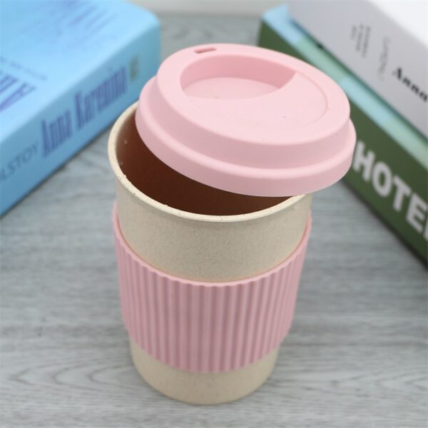 O1CN0106VvQu1wp64dM4R0k_3167836356-0-cib.jpg 350ML Wheat Fiber Coffee Cup Silicone Case Mark Handy Cup Coffee Cup Plastic