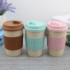 O1CN011b7lLB1wp64rm19IS_3167836356-0-cib.jpg 350ML Wheat Fiber Coffee Cup Silicone Case Mark Handy Cup Coffee Cup Plastic