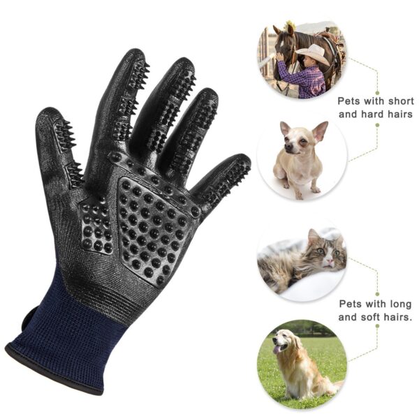 Factory Outlet Pet Gloves Dog Bath Gloves Pet Brush Horse Brush Gloves Rubber Hair Removal Gloves