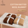 Spring And Autumn Cotton Baby Knitted Wool Blanket Europe And America All-match Shawl Thin Baby Cover Blanket Hug Quilt Cross-border Wholesale