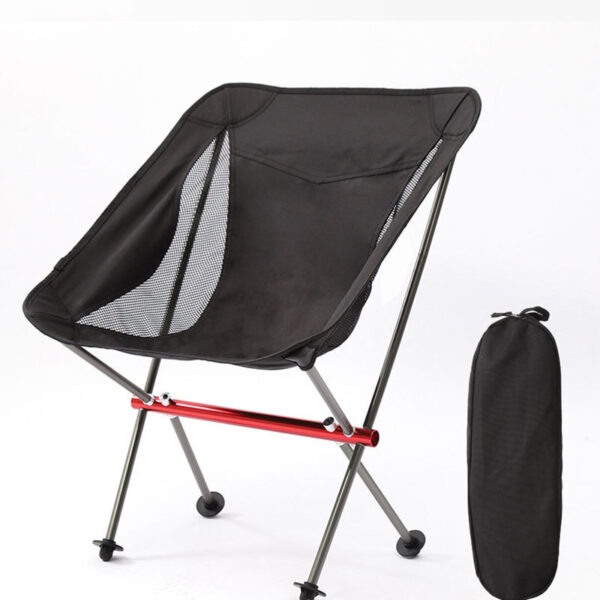 Cross-border Direct Supply 7075 Portable Outdoor Folding Chair Aluminum Alloy Moon Chair Camping Beach Chair Amazon