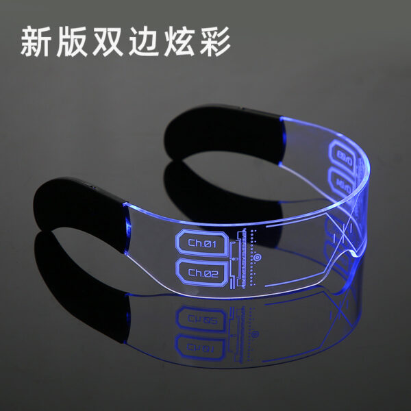 O1CN01cfalFR1Dc8DeeXoTi_2210289710236-0-cib.jpg KAJILA Colorful Glare LED Light Luminous Glasses European And American Glasses Technology Vibrato With The Same Bar Disco Glasses