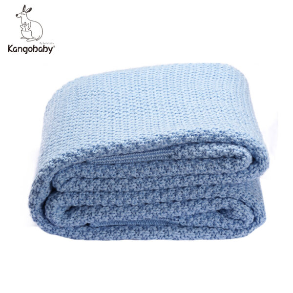 Spring And Autumn Cotton Baby Knitted Wool Blanket Europe And America All-match Shawl Thin Baby Cover Blanket Hug Quilt Cross-border Wholesale