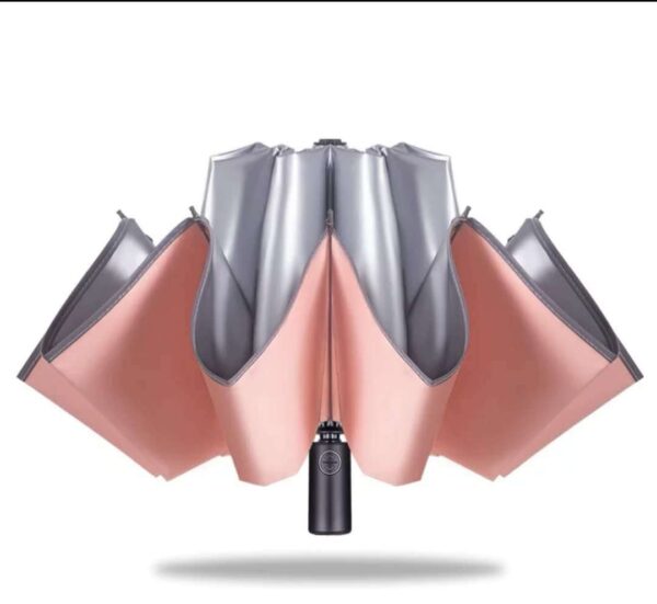 11379471737_1820439218.jpg Automatic Wrapped Umbrella Rain Or Rain Titanium Silver Reverse Umbrella
