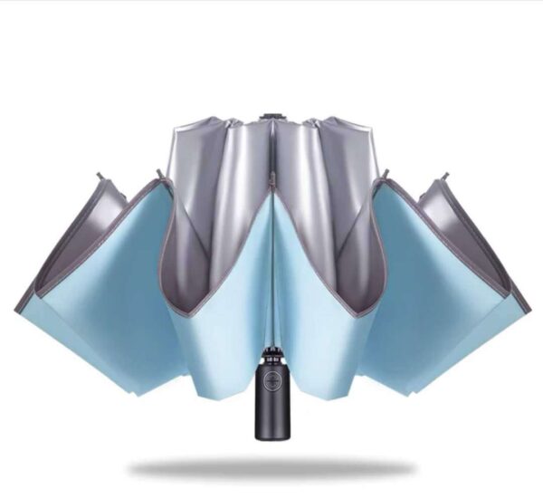 11414563942_1820439218.jpg Automatic Wrapped Umbrella Rain Or Rain Titanium Silver Reverse Umbrella