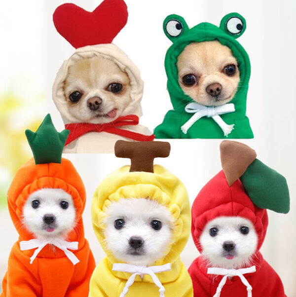 O1CN01kiDpu91kOjr6axgcD_6000000004674-0-cib.jpg Small And Medium-sized Dog Fruit Sweater Dog Cat Autumn And Winter Sweater Fleece Clothing Supplies Pet Teddy French Fight Banana