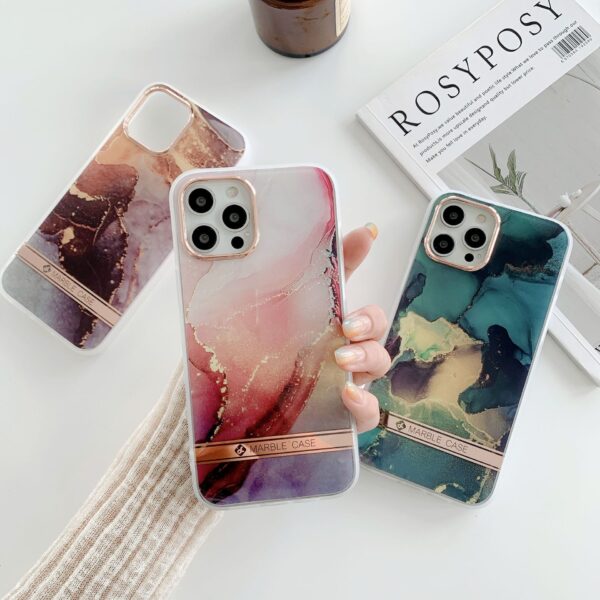 New Style Suitable For Iphone12Pro Flow Gold Marble Mobile Phone Shell Apple 11/XR IMD Craft XS Cover